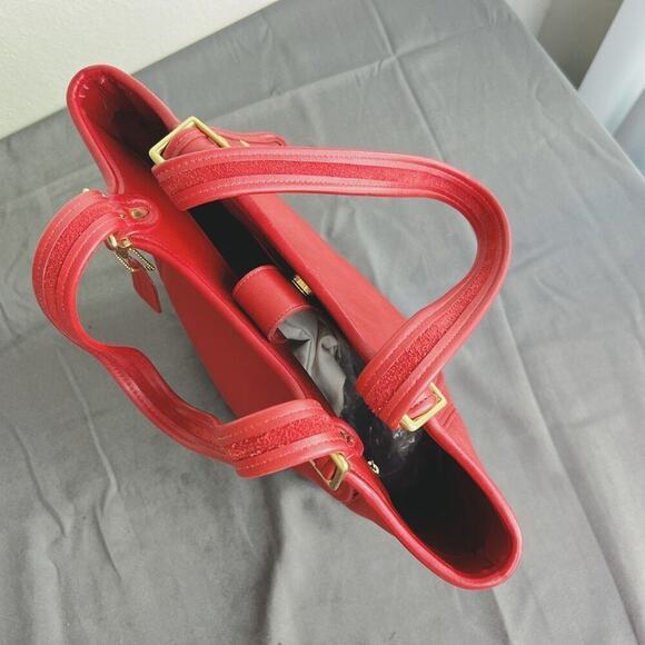 NEW! Coach vintage Legacy Large Shopper in Red 9090 - Picture 11 of 12
